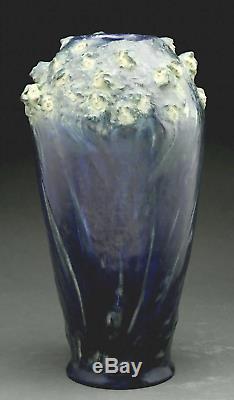 100 Faces FATES Large Art Nouveau Amphora Vase Deep Blue Stellmacher Teplitz
