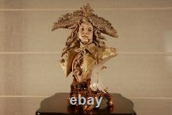 18.9 Porcelain Figurine boy bust Amphora Turn Teplitz RStK Austria Art Nouveau