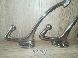 ADOLF LOOS, nickel-plated BRASS Antique Wall Coat HOOKS