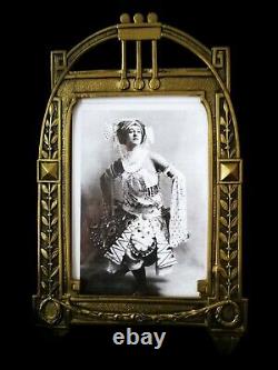 Amazing! Original Art Nouveau, Secessionist Brass Austrian Picture/photo Frame