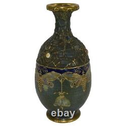 Amphora 1904 Art Nouveau Austrian Pottery Butterfly And Spiderweb Semiramis Vase