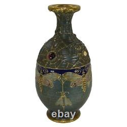 Amphora 1904 Art Nouveau Austrian Pottery Butterfly And Spiderweb Semiramis Vase