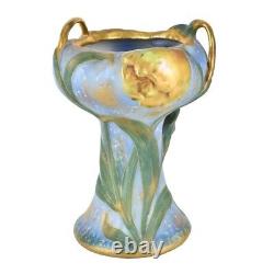 Amphora Art Nouveau Raised Floral Handled Vase