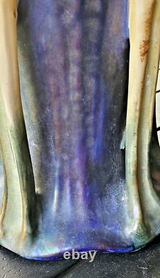Amphora, Austrian Vase Art Nouvea Large 14 Tall EDDA W K Grapes