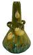 Amphora RSK Art Nouveau Austrian Pottery Yellow Tulip Twist Handle Vase
