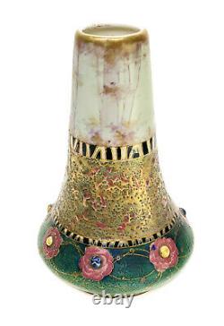 Amphora RSTK Enamel Pottery Vase of A Veiled Beauty #2041, circa 1900