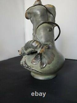 Amphora RSTK LOBSTER Art Nouveau Vase Signed Stellmacher, Kessel, Riessner