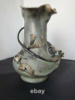 Amphora RSTK LOBSTER Art Nouveau Vase Signed Stellmacher, Kessel, Riessner