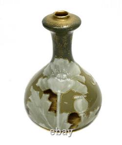 Amphora RSTK Porcelain Enamel Vase, circa 1900. Floral Decoration