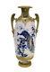 Amphora RSTK Porcelain Pottery Double Handled Vase, Hand Painted Peacock