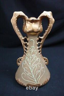 Amphora Two-Handled Ornately Decorated Paul Dachsel Design