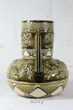 An Antique Austrian Art Nouveau Spill Vase Pottery Majoilca by GERBING & STEPHAN
