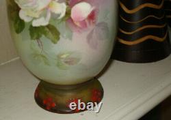 Antique AUSTRIAN, Royal Wettina, beautiful vase/ewer with pastel-colored roses