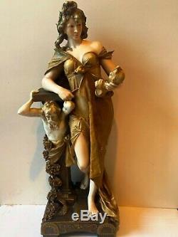 Antique Amphora Figural Lady Ernest Wahliss(1837-1900)