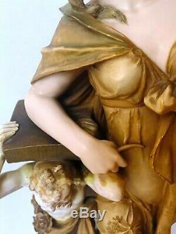 Antique Amphora Figural Lady Ernest Wahliss(1837-1900)