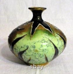 Antique Art Nouveau Amphora Austria RStK Turn-Teplitz Bohemia Pottery Bud Vase