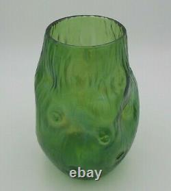Antique Art Nouveau Austrian Loetz Crete Rusticana Iridescent Art Glass Vase
