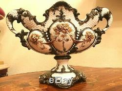 Antique Art Nouveau Austrian Majolica Vase