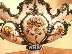 Antique Art Nouveau Austrian Majolica Vase
