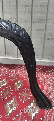 Antique Art Nouveau Carved Wood Music Stand possibly Austrian