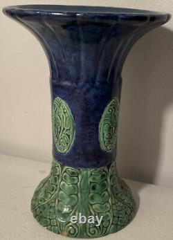 Antique Art Nouveau Julius Dressler Austria Hungarian Pottery Vase Planter JDB