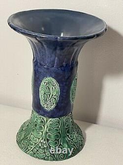 Antique Art Nouveau Julius Dressler Austria Hungarian Pottery Vase Planter JDB