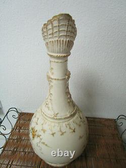 Antique Art Nouveau Vase STELLMACHER AMPHORA TURN-TEPLITZ-BOHEMIA 19 EWER 1890s