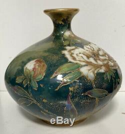 Antique Artist Signed Amphora Turn Teplitz Austrian Art Nouveau Pottery Vase