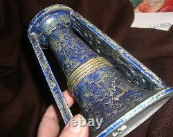 Antique Austria Julius Dressler Secessionist Vase CandleStick Amphora Faience