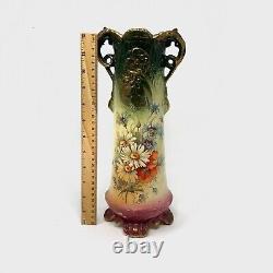 Antique Austrian Art Nouveau Porcelain Flower Vase