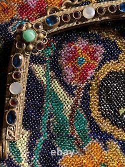 Antique Austrian Beaded and Jeweled Purse