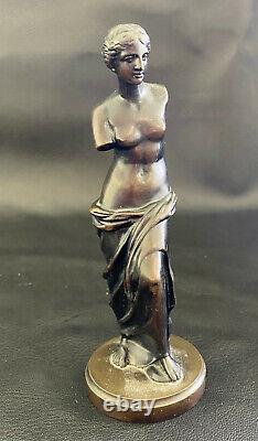 Antique Austrian Bronze Statue of Venus de Milo 5-1/2 tall