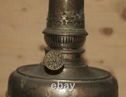 Antique Austrian Gebr. Brunner Wien metal oil gas lamp