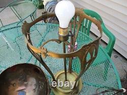 Antique Austrian Jeweled Lamp