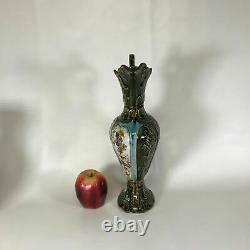 Antique Austrian Majolica Ewer Vase