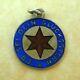 Antique Austrian Silver Enamel This Be Your Lucky Star Charm Pendant