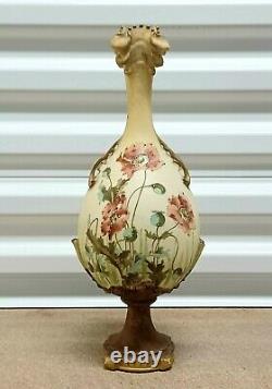 Antique Austrian Turn-Leplitz porcelain vase, 14.5 high