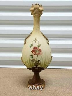 Antique Austrian Turn-Leplitz porcelain vase, 14.5 high