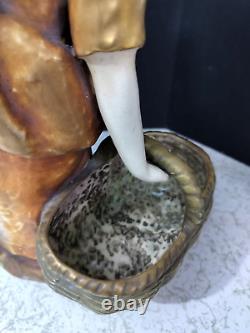 Antique Austrian XIX C. Amphora Porcelain Figurine, 17 high