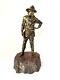 Antique Austrian bronze figure of T. Curtis, Carl Kauba (1895-1929)