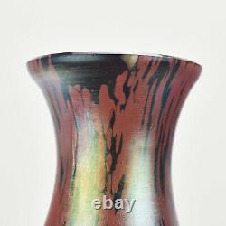Antique Bohemian Art Nouveau Kralik Iridescent Art Glass Vase Lustre