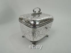 Antique Box Art Nouveau Classical Keepsake Casket Austrian 800 Silver