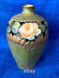 Antique Ernst Wahliss Art Nouveau / Deco Vase Vienna Austria Rare
