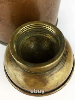 Antique Picknick Flask Copper Bottle Hot Water Flasche Germany Thuringia ca 1900