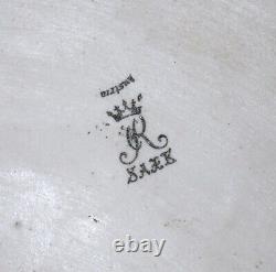 Antique Porcelain PLATE Platter Musical Angel Cherubs Signed R Saxe Austria