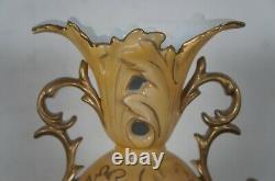 Antique Robert Hanke Austrian Porcelain Mantel Vase Trophy Urn Floral 14