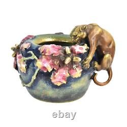 Antique Stellmacher Amphora The Panther Vase Austrian Bohemian Art Pottery