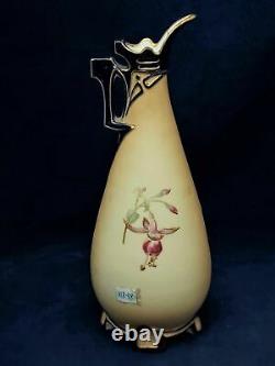 Antique Vase Austria Art Nouveau Porcelain Robert Hanke Hand Paintings Signed