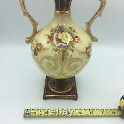 Appraised Large Antique c early 1900's Gebruder Heubach Footed Vase
