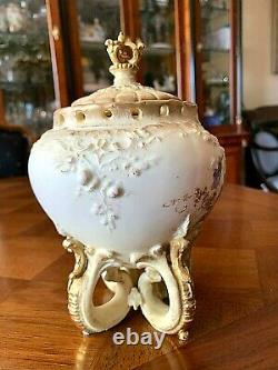 Art Nouveau 1900s Vase/Bowl RStK TURN-TEPLITZ BOHEMIA, made in Austria